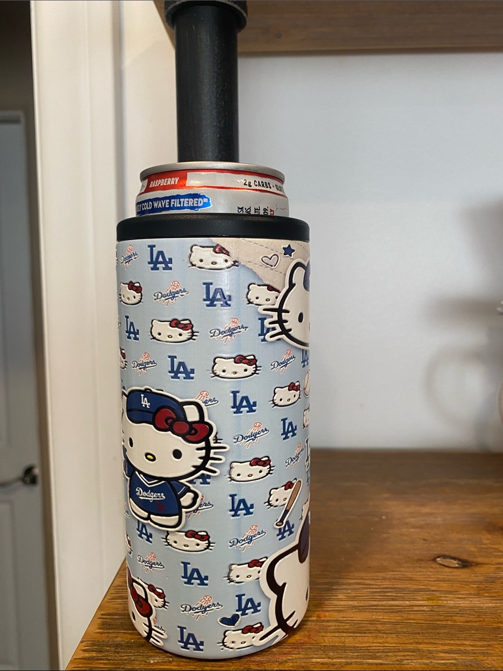Light Blue Insulated Can Cooler